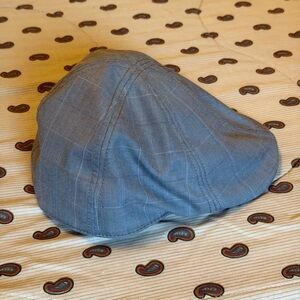 Light blue, plaid Goorin Bros. Small Flat Cap
